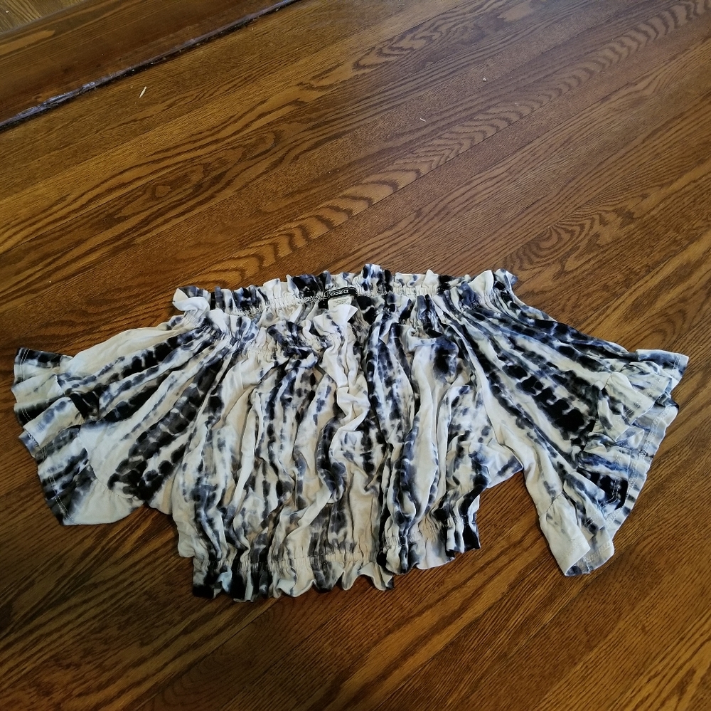 Crop Top - Toska, tie-dyed pattern